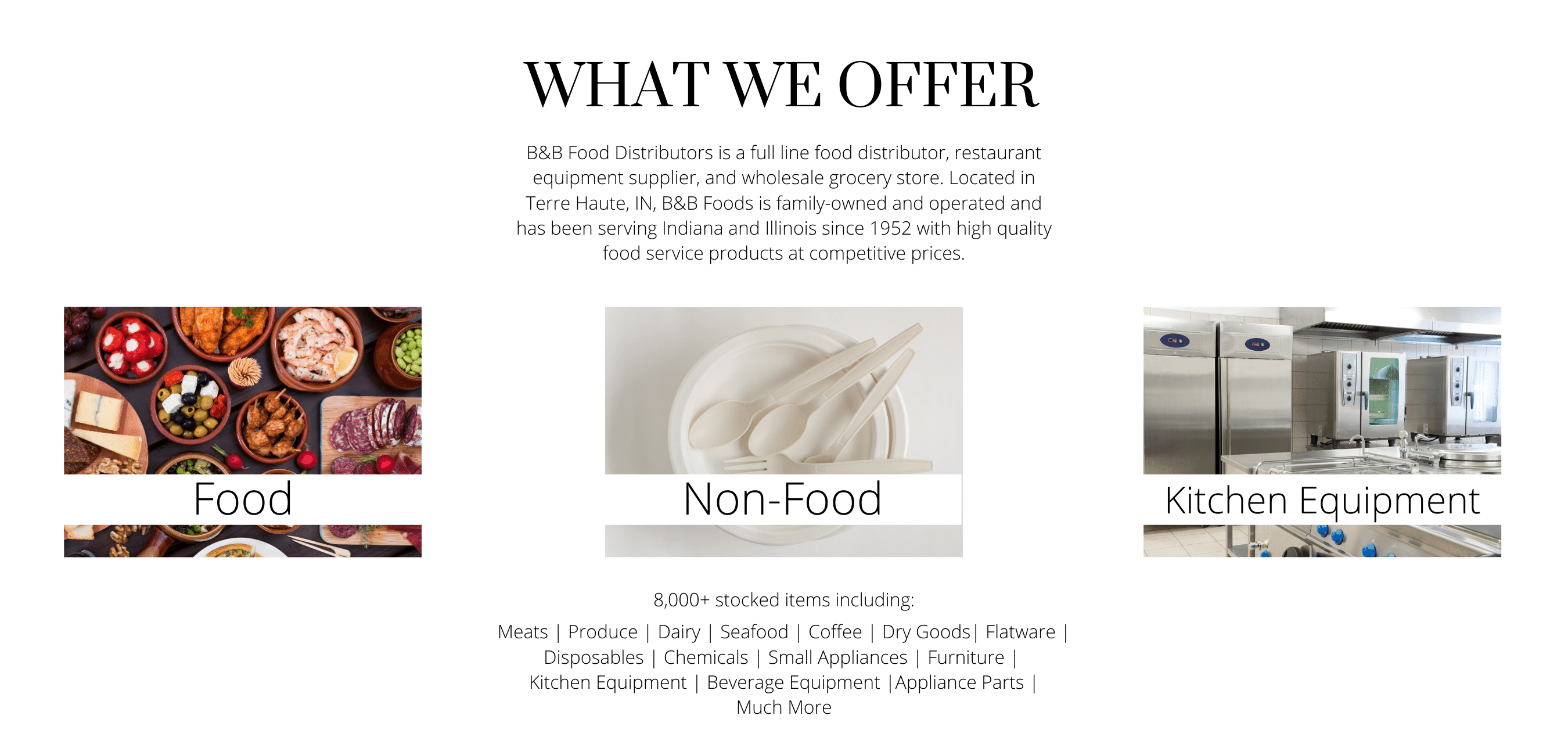 what we offer